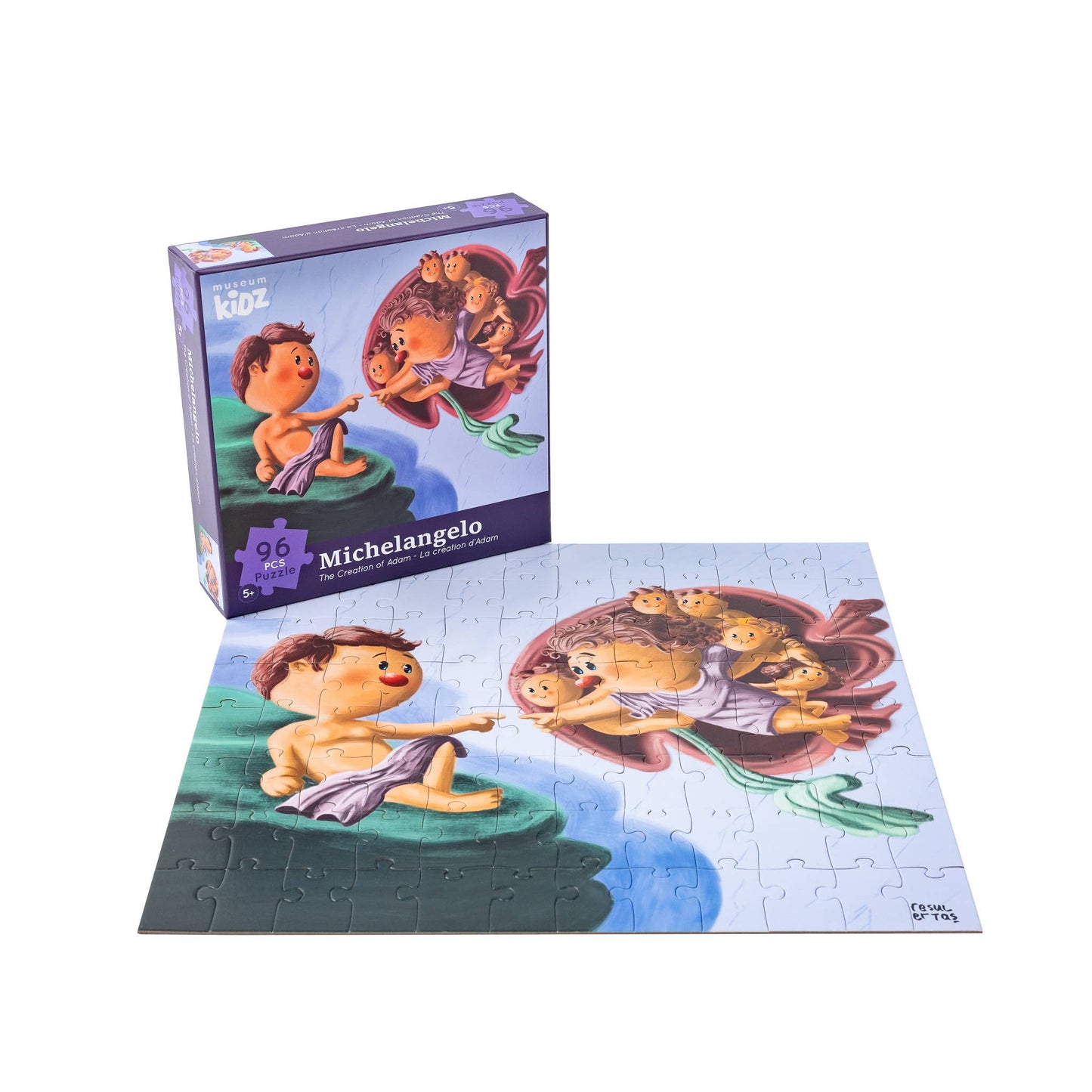 Puzzle - Michelangelo - Creation Adam - 96 pcs - Museum Kidz