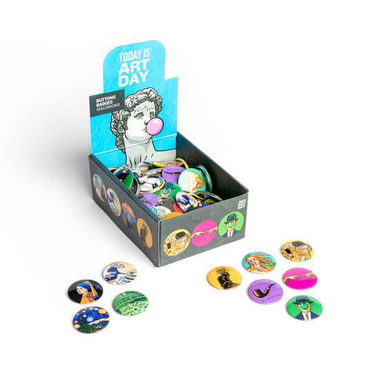 Pop Button box - Assorted 100 pieces