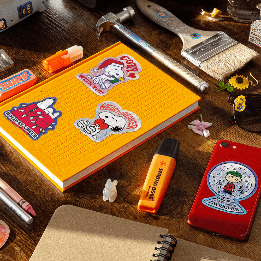 Holiday Cheer by Peanuts (Stocking Stuffer) - Die-Cut Sticker