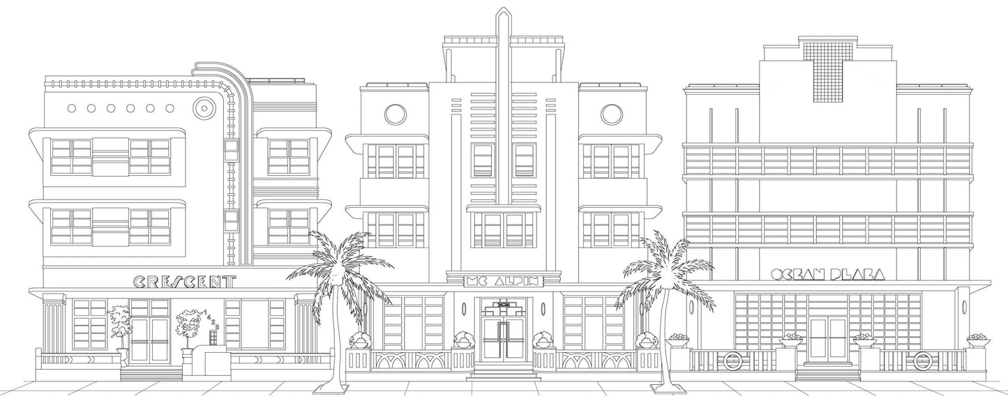 Color Miami Second Edition coloring book