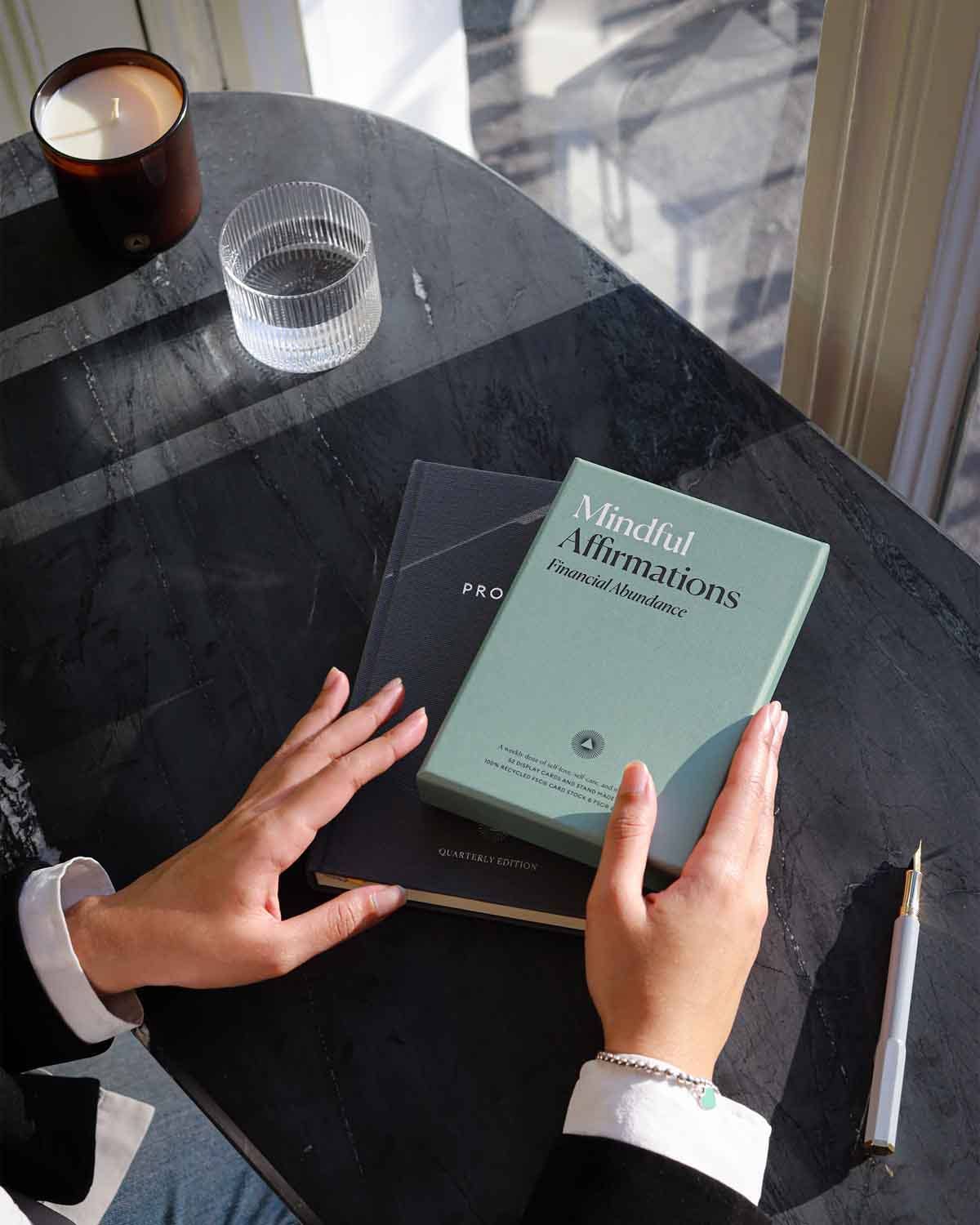 Mindful Affirmations Financial Abundance, Display Cards Gift
