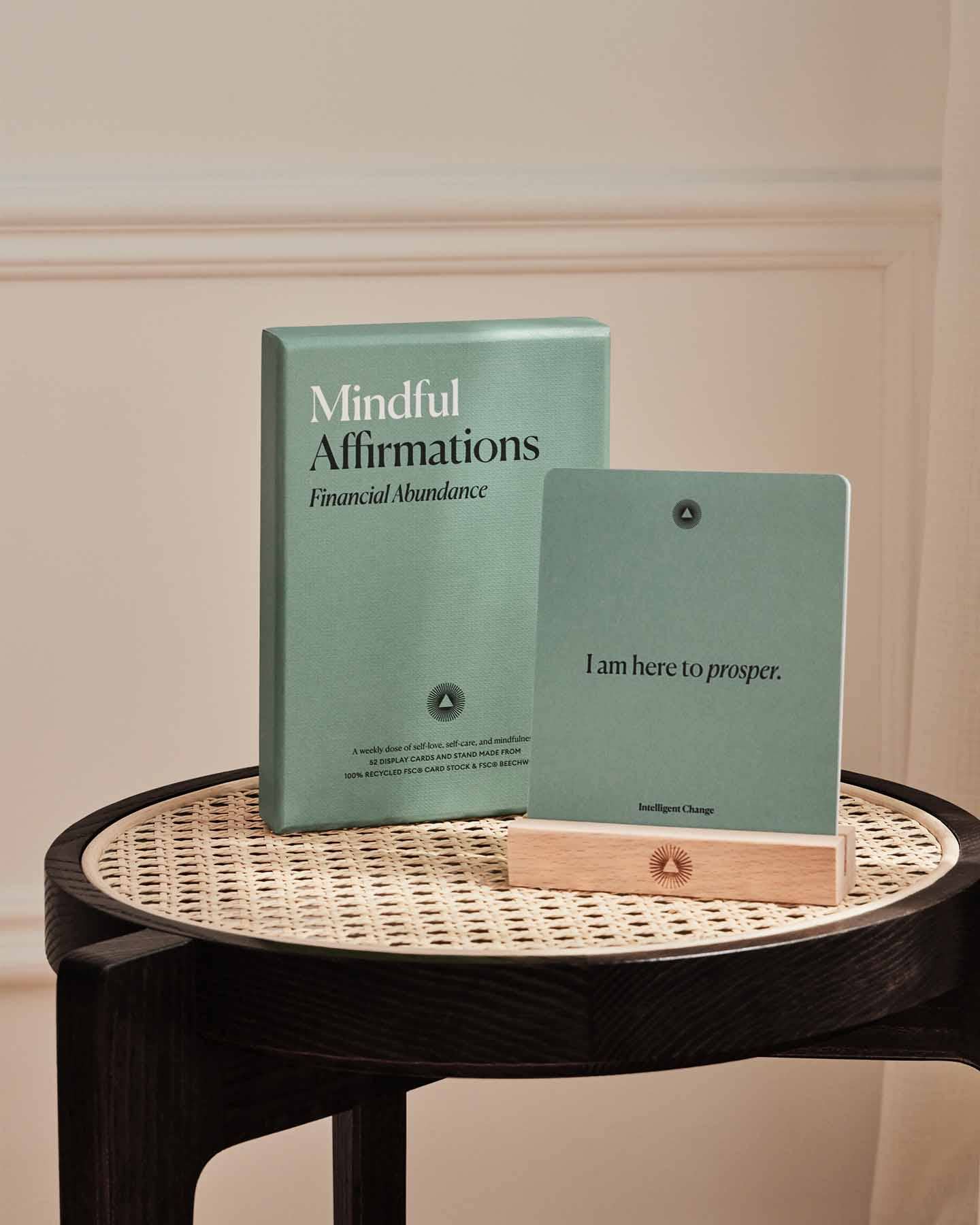Mindful Affirmations Financial Abundance, Display Cards Gift