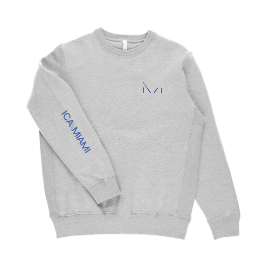 ICA Miami Logo Crewneck Sweater (Grey)