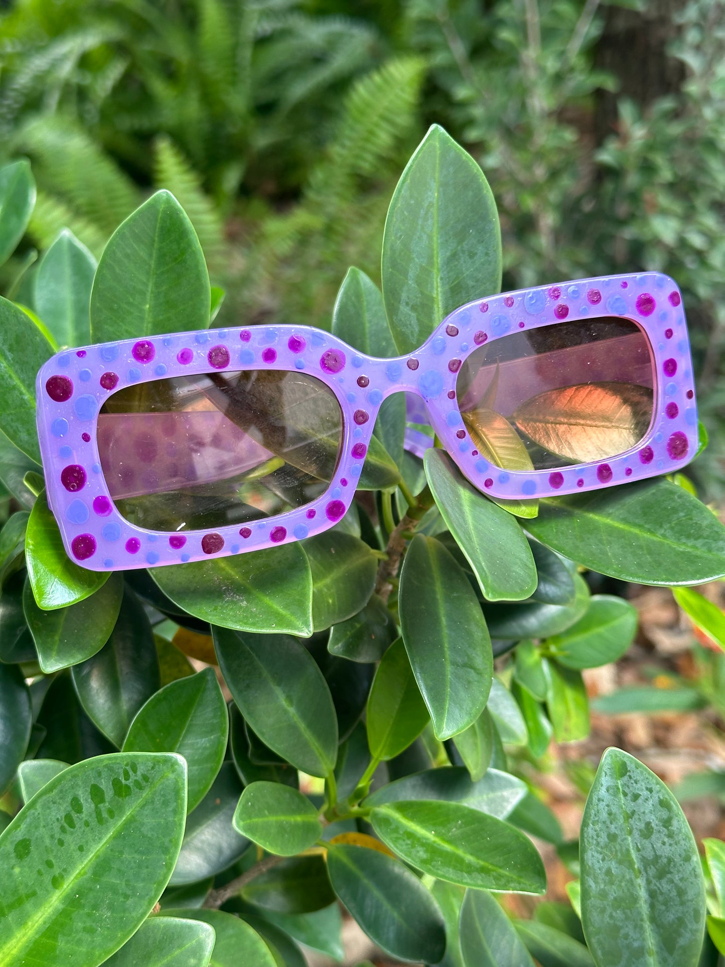 Sunglasses by Rebecca Reed, Two-Tone Custom hand painted