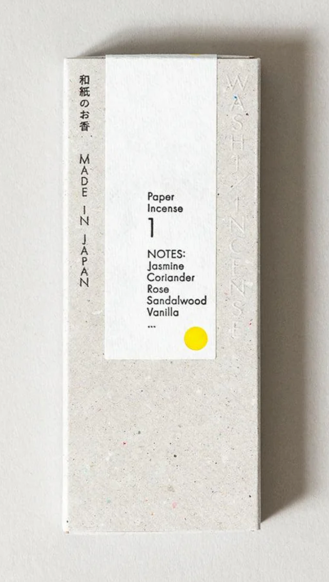 Washi Paper Incense Strips, Floral Warmth #1