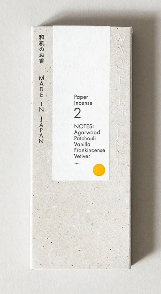 Washi Paper Incense Strips, Elegant Agarwood #2