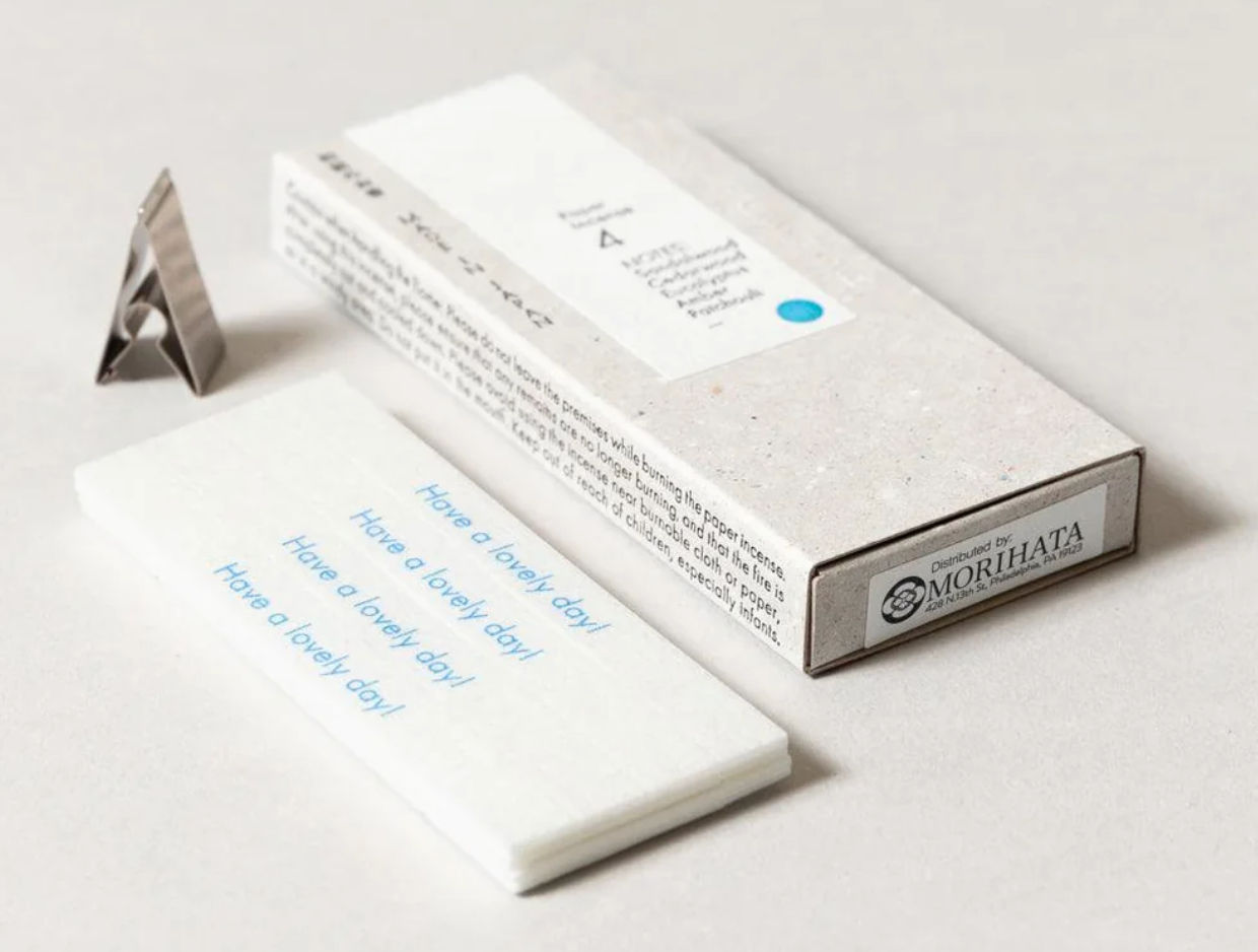 Washi Paper Incense Strips, Mellow Grove #4