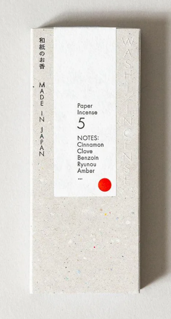 Washi Paper Incense Strips, Smoky Comfort #5