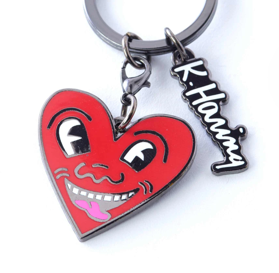 Heart Keychain - PINTRILL - KEITH HARING - keyclip