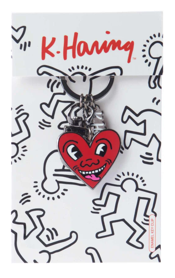 Heart Keychain - PINTRILL - KEITH HARING - keyclip