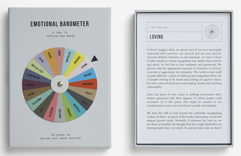 The School of Life - Emotional Barometer, Mood Tracker Cards