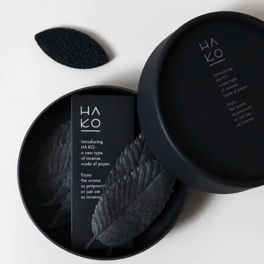 Ha Ko Paper Incense - Black No. 02 Focus, Set of 6