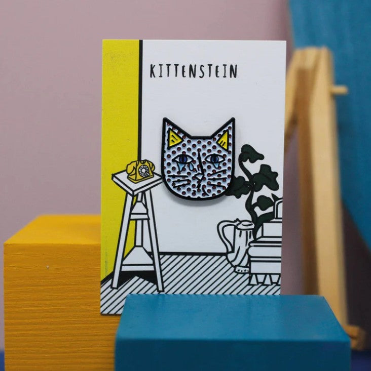 Kittenstein Cat Artist Pin
