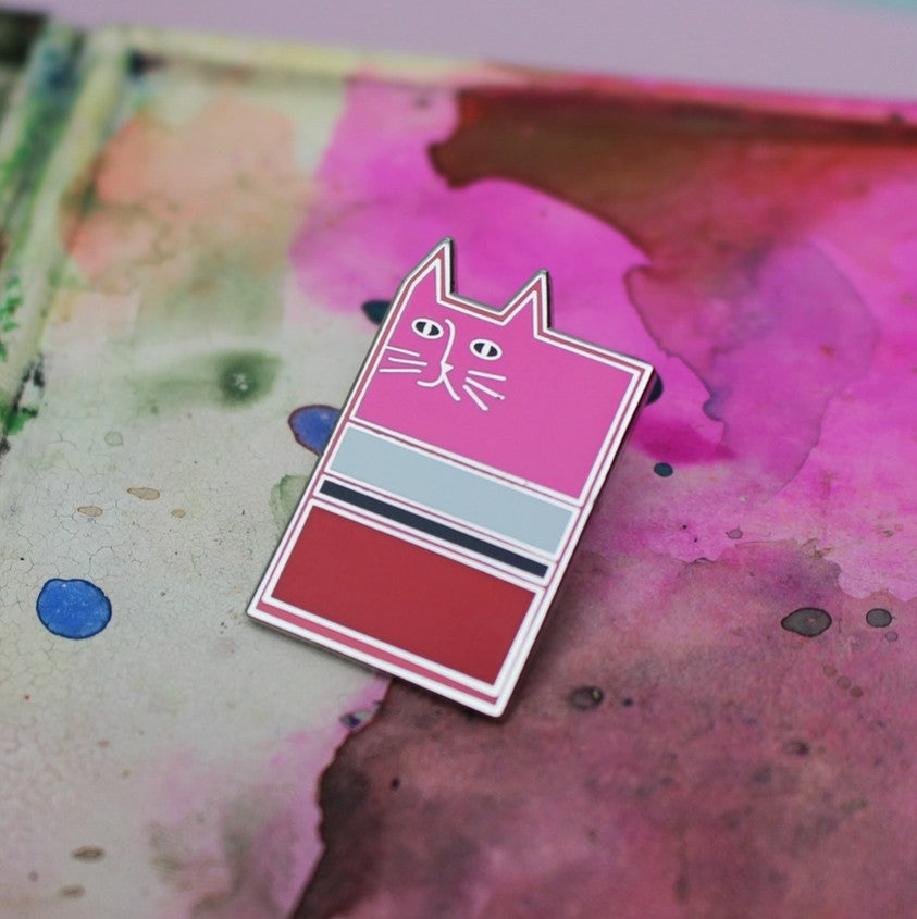 Rothkat Cat Artist Pin