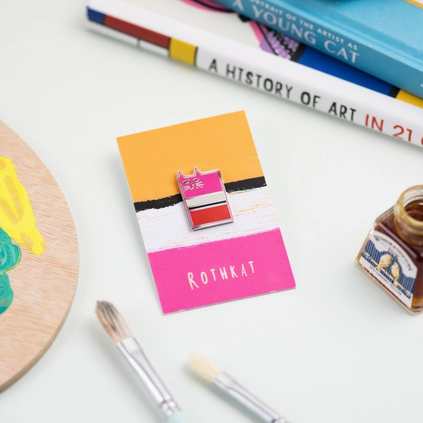 Rothkat Cat Artist Pin