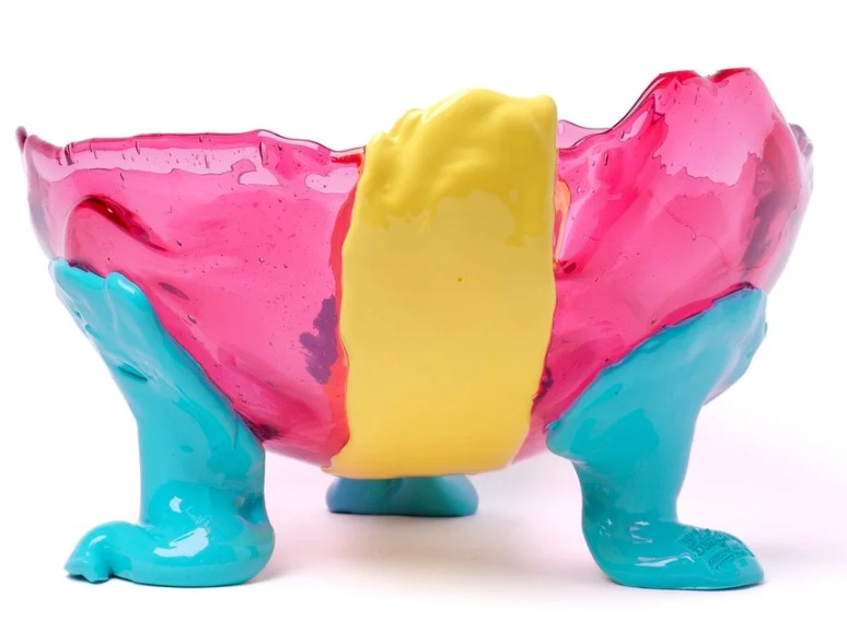 Corsi - Big Collina Vase Extra Colour - Clear Light Fuchsia, Pastel Yellow, Turquoise - Large