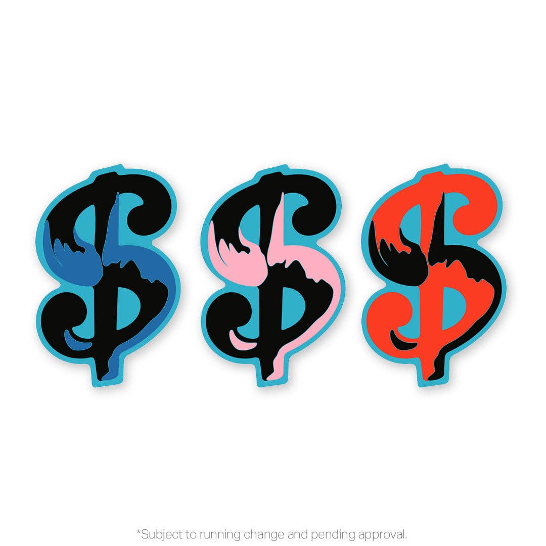 Warhol Dollar Sign PVC Magnet Set