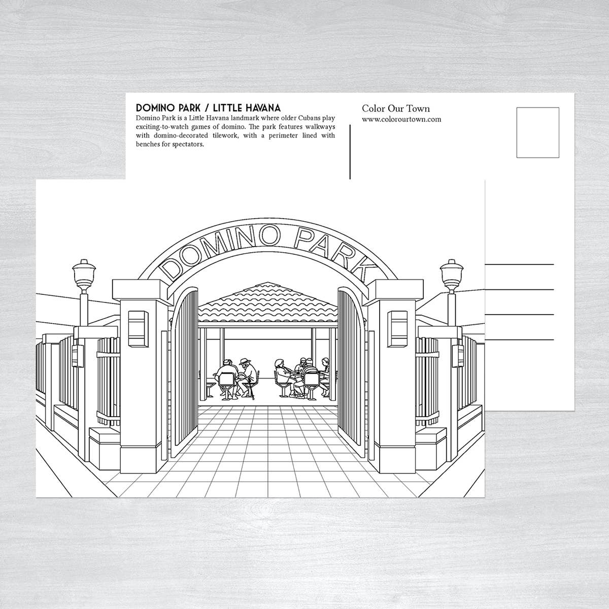 Miami Coloring Postcards - Set of 10 unique designs