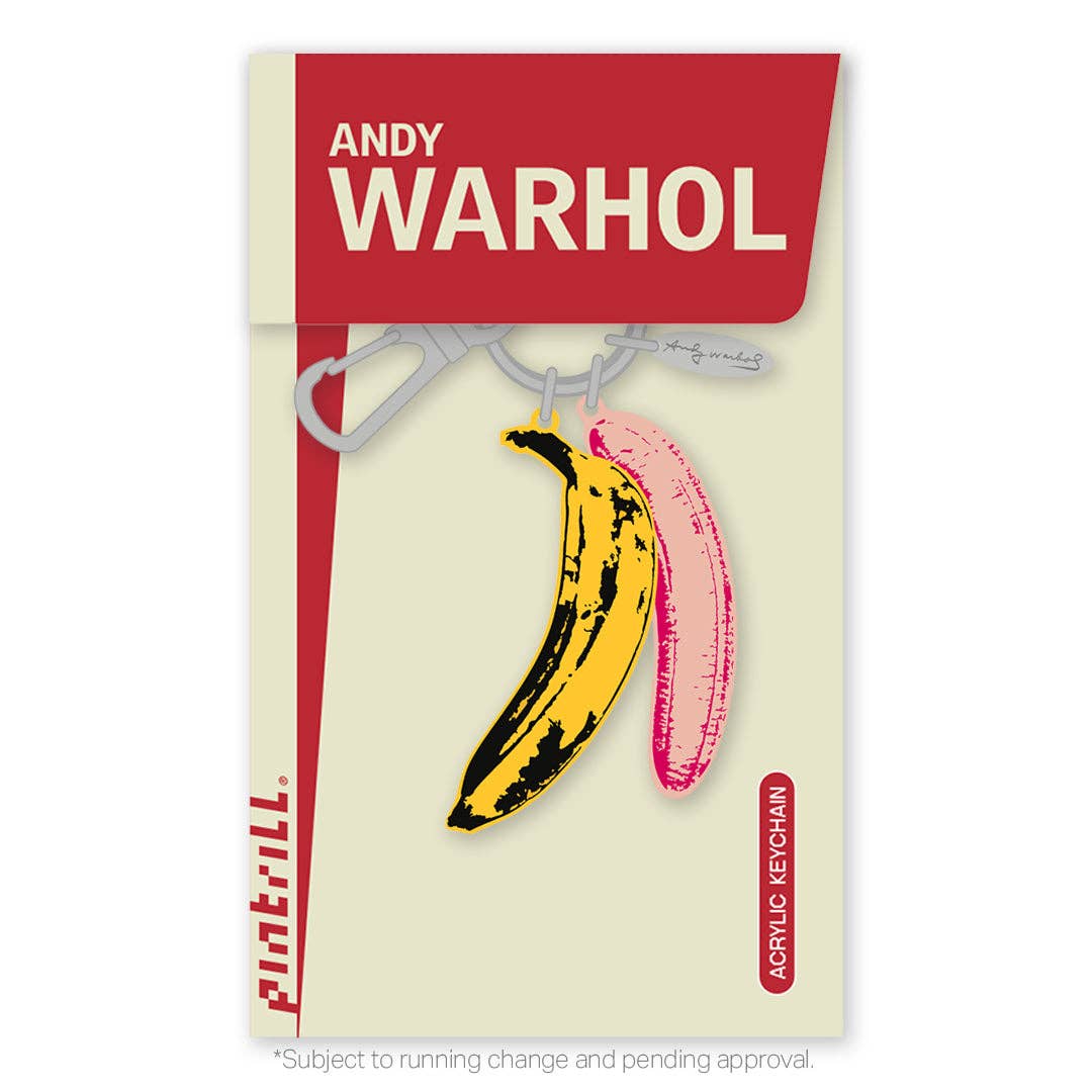 Bananas Acrylic Keyclip - Warhol Keychain