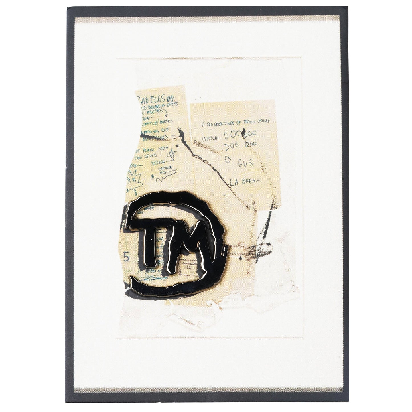 JEAN-MICHEL BASQUIAT - TM Postcard and Pin