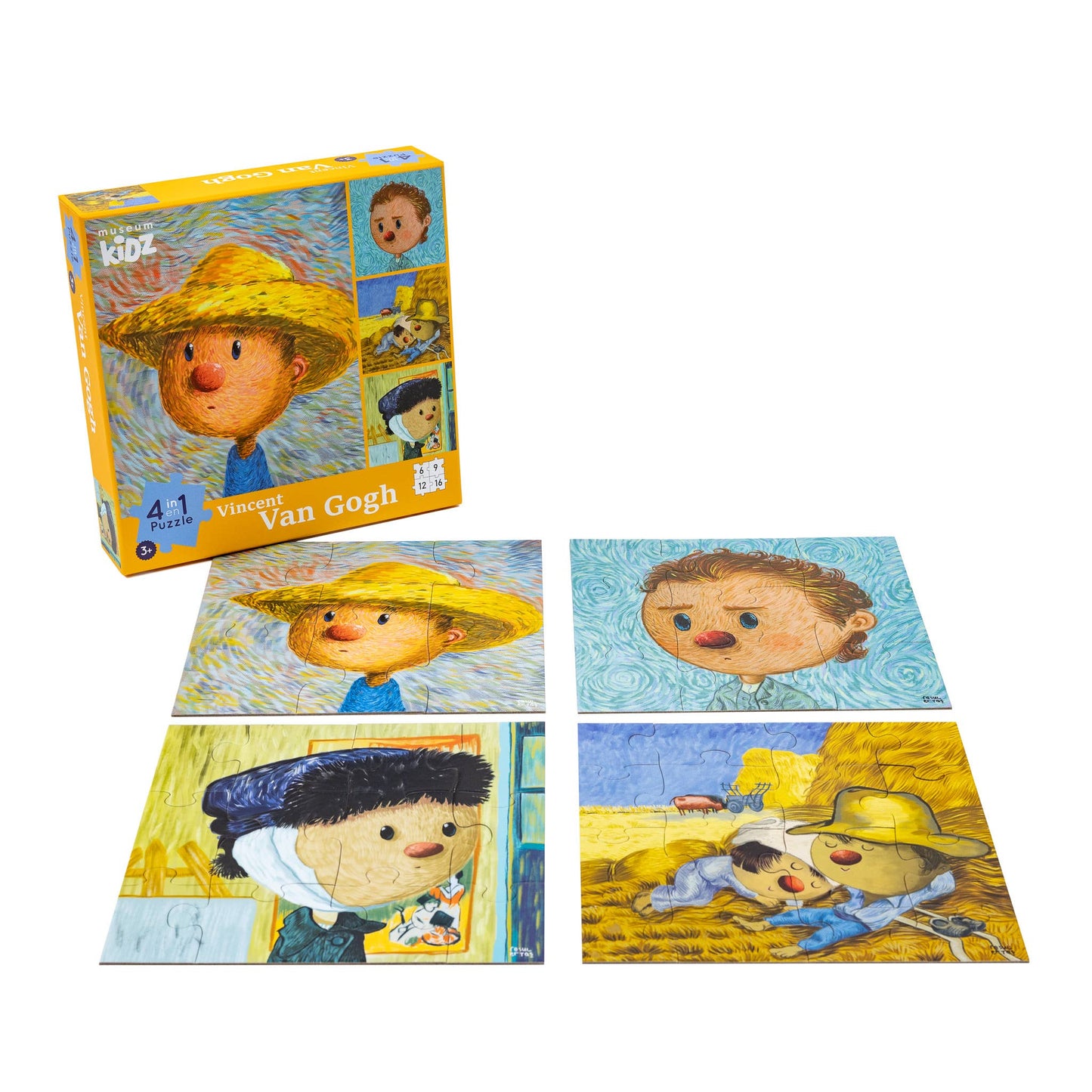 Puzzle - Van Gogh - 4 in 1 - Museum Kidz