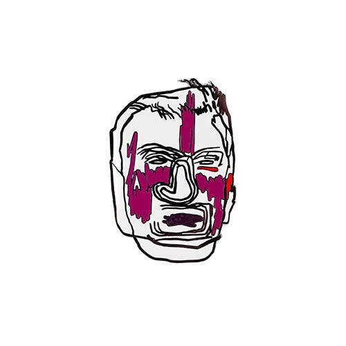 Nat "King" Cole Postcard and Pin - JEAN-MICHEL BASQUIAT - PINTRILL