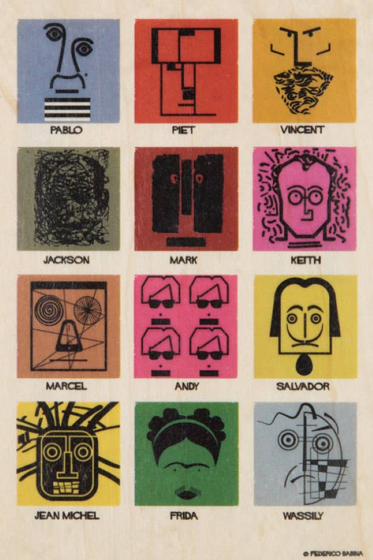 Wood Postcard Portrart All