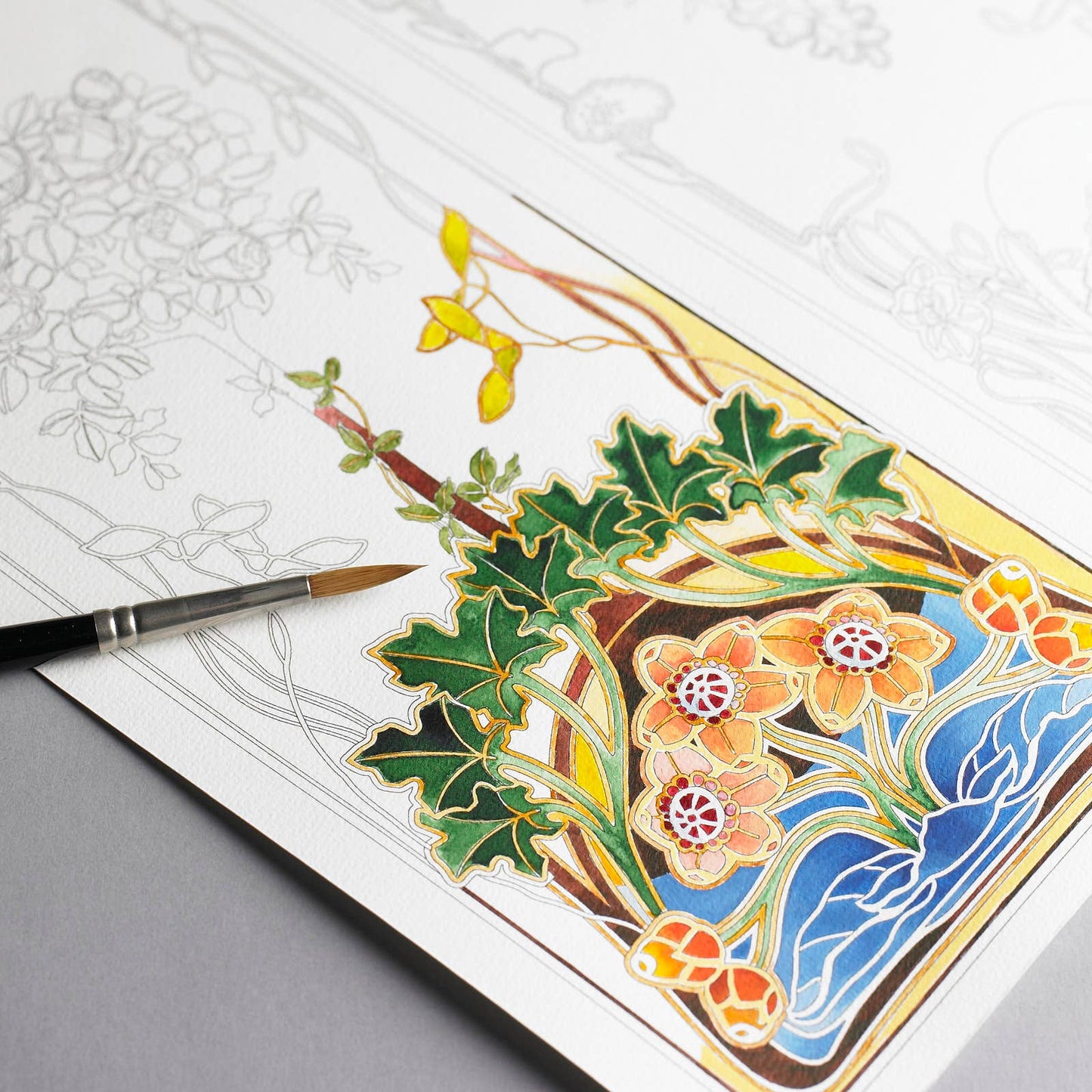 Art Nouveau Artists' Colouring Book