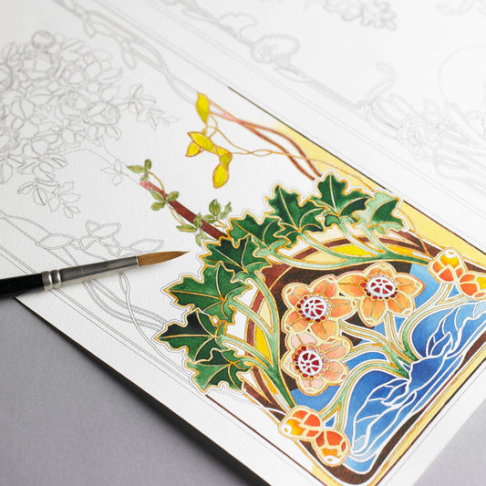 Art Nouveau Artists' Colouring Book
