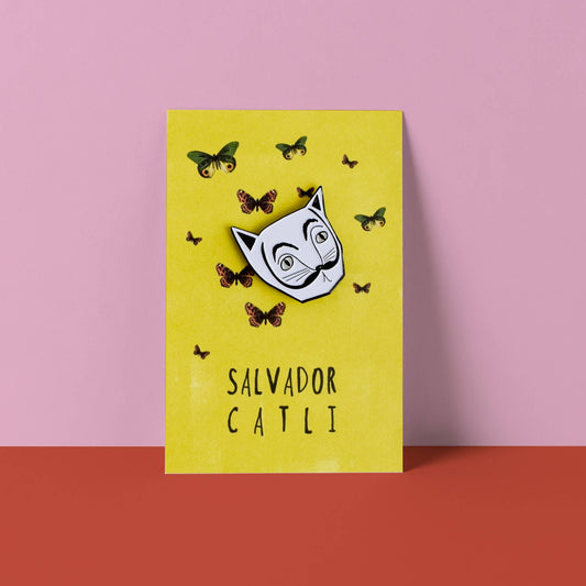 Salvador Catli Cat Artist Pin
