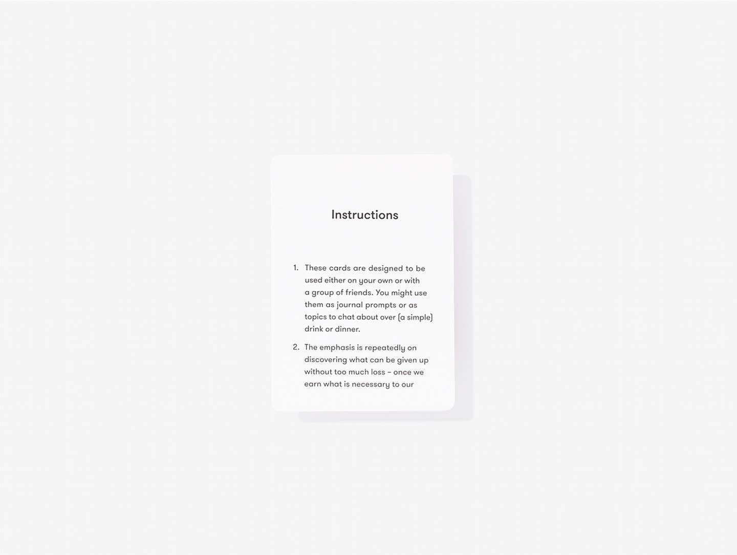 Simplicity Minimalist Cards, Spring