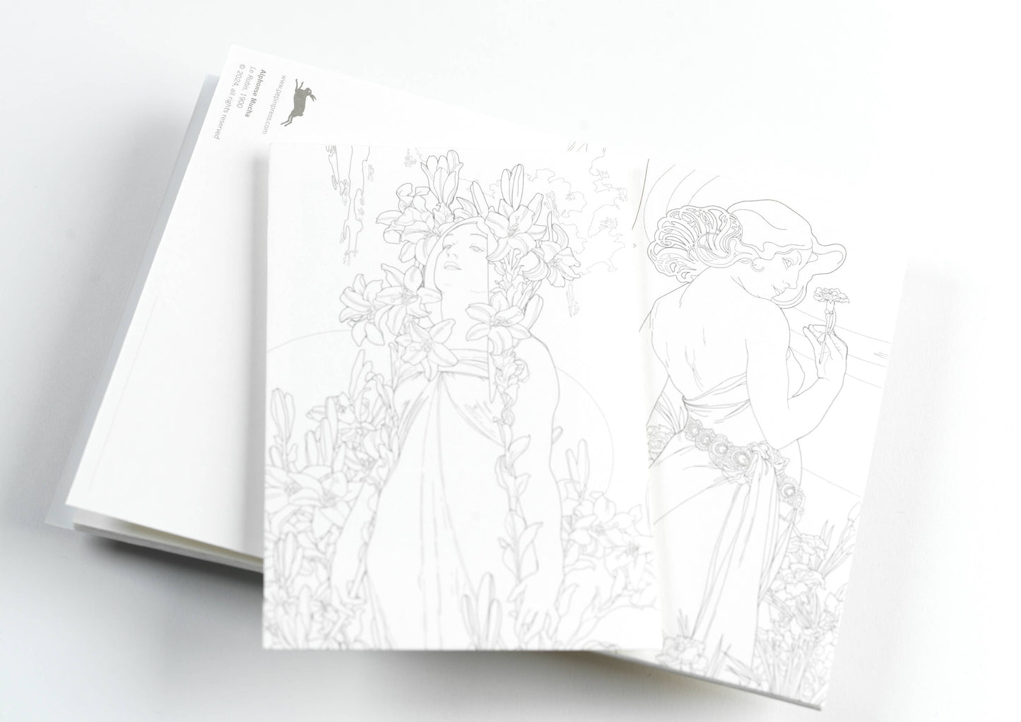 Alphonse Mucha Watercolour Postcard Book