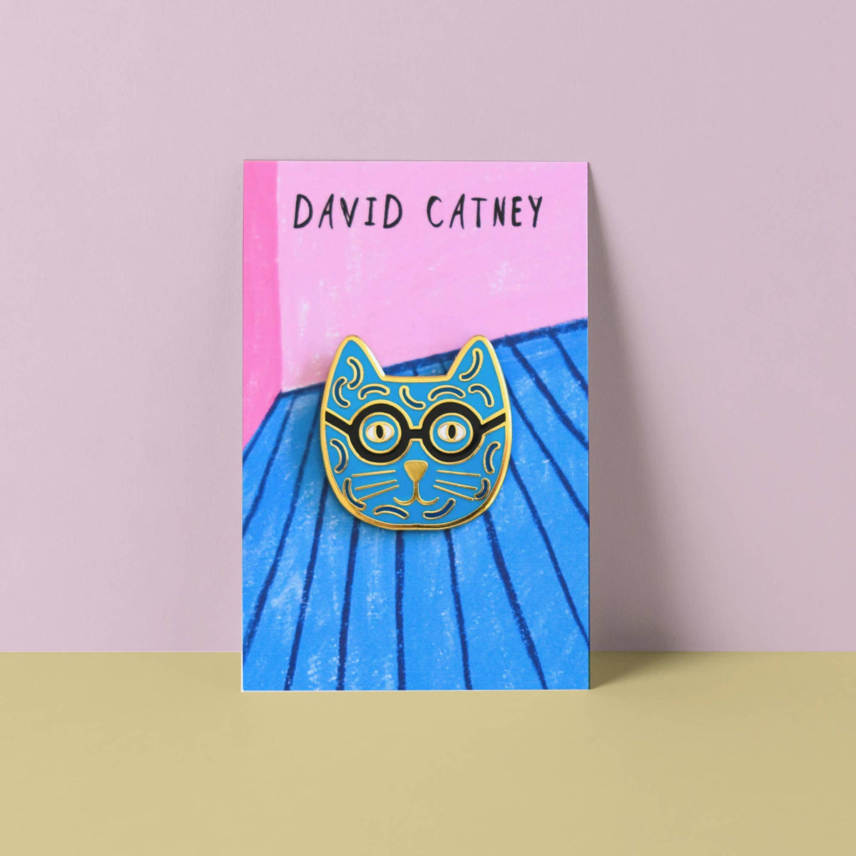 Pin Cat Rtist David Catney Cat Artist Pin – ICA Miami