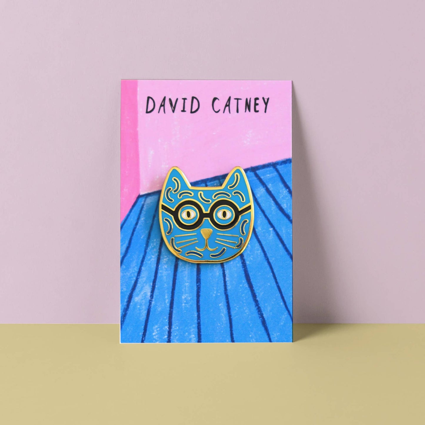 David Catney Cat Artist Pin