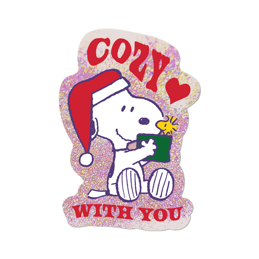 Christmas Cozy With You by Peanuts - Die-Cut Sticker