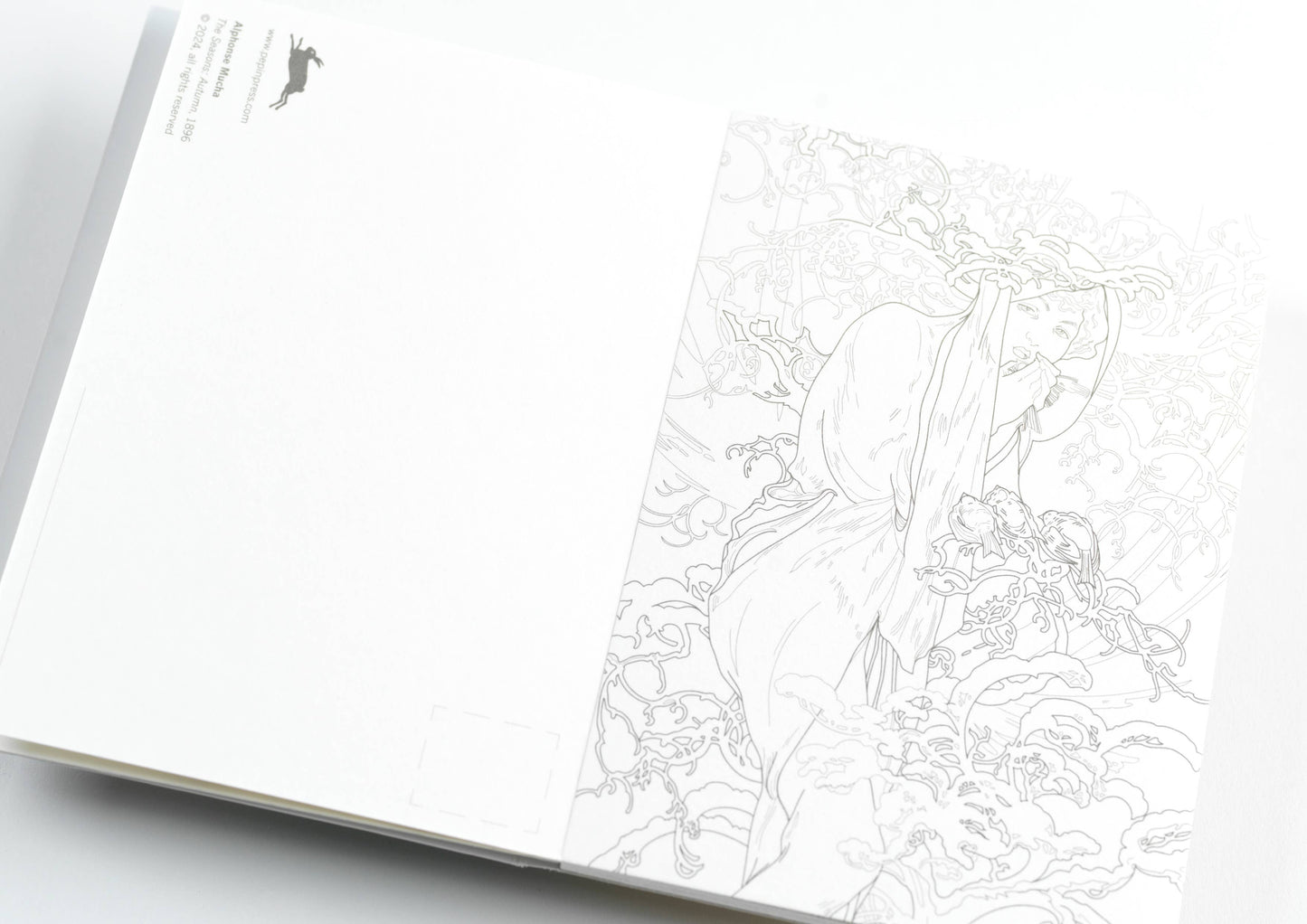 Alphonse Mucha Watercolour Postcard Book