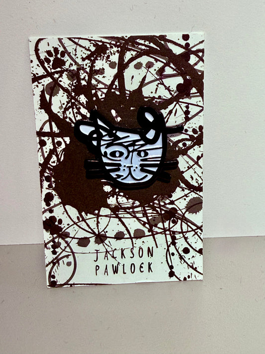 Jackson Pawlock Cat Artist Pin