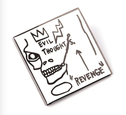 PINTRILL JEAN-MICHEL BASQUIAT - Revenge Evil Thoughts Pin