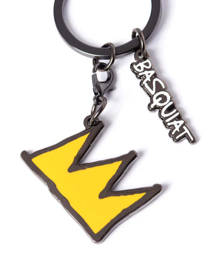 PINTRILL - JEAN-MICHEL BASQUIAT - Crown Keychain - Yellow