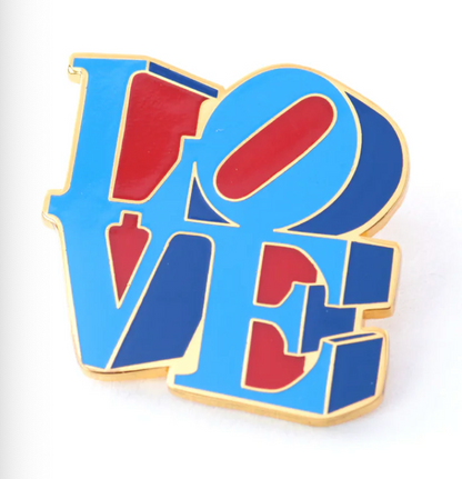 PINTRILL - ROBERT INDIANA - Love Pin - Enamel