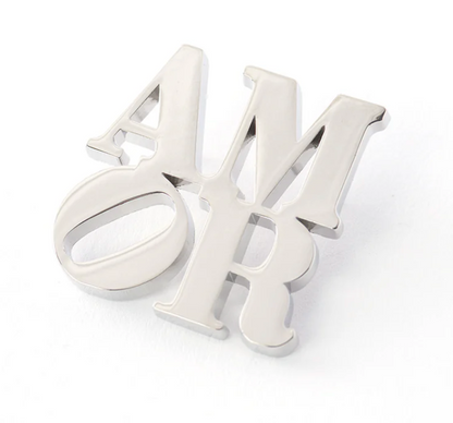 PINTRILL - ROBERT INDIANA - Amour - Silver