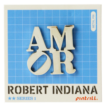 PINTRILL - ROBERT INDIANA - Amour - Silver