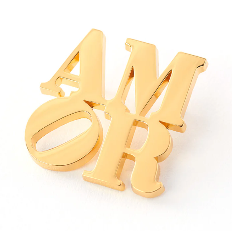 PINTRILL - ROBERT INDIANA - Amour Pin - Gold