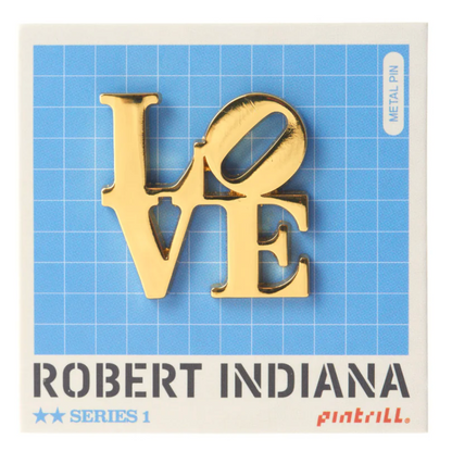 PINTRILL - ROBERT INDIANA - Love Pin - Gold