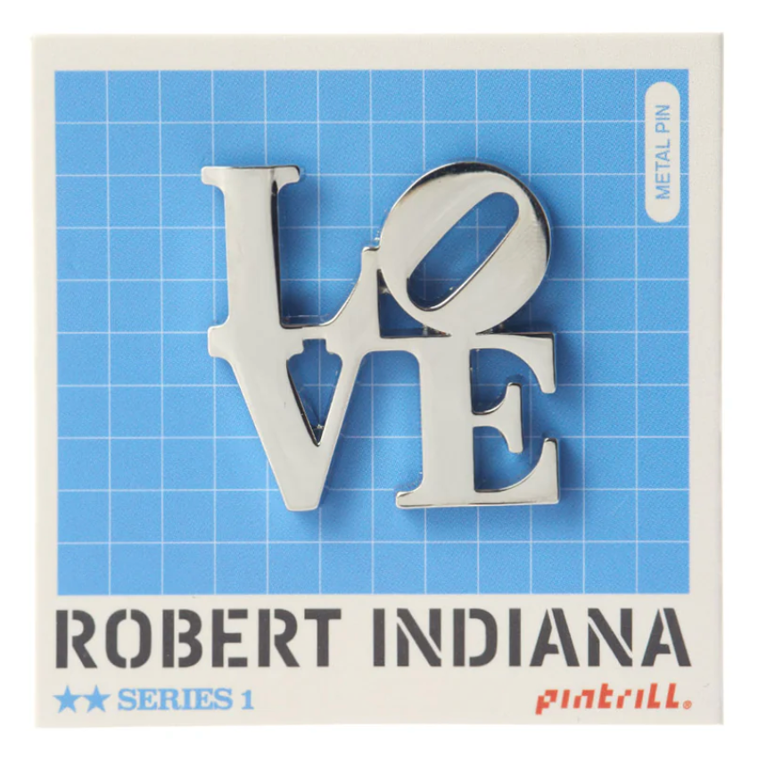 PINTRILL - ROBERT INDIANA - Love Pin - Silver