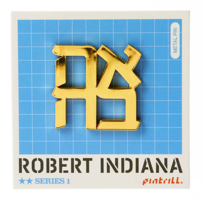 PINTRILL - ROBERT INDIANA - Ahava Pin- Gold