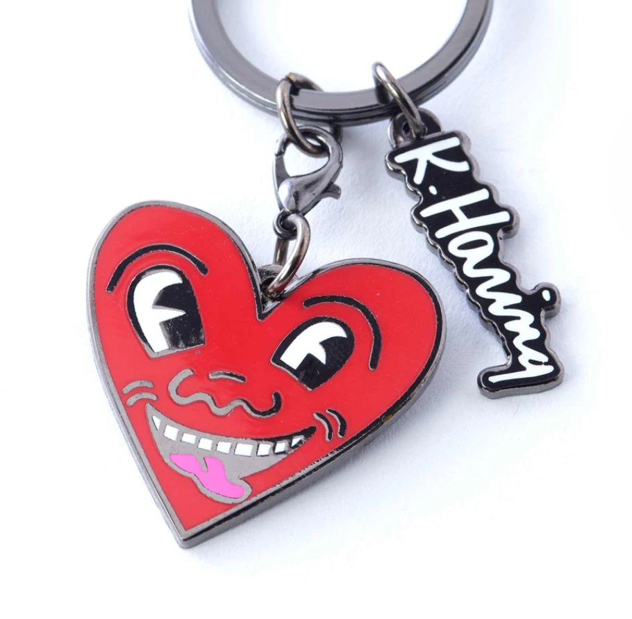 PINTRILL - KEITH HARING - Heart Keychain