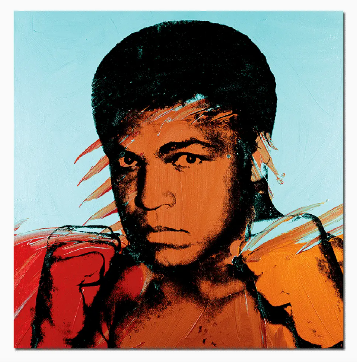 Muhammad Ali by Andy Warhol - Die-Cut Sticker