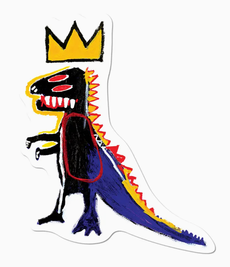 Pez Dispenser by Basquiat - Die-Cut Sticker