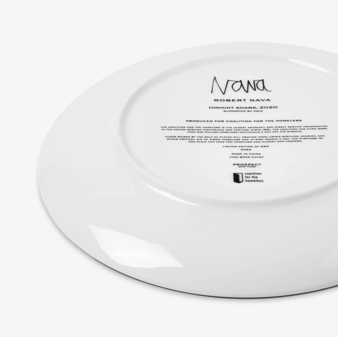 Plate by Robert Nava- Tonight Shark, 2020